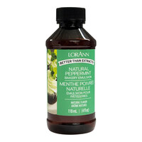 LorAnn Oils 4 fl. oz. All-Natural Peppermint Bakery Emulsion - 6/Case