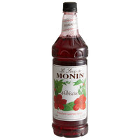 Monin Premium Hibiscus Flavoring Syrup 1 Liter - 4/Case