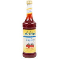 Monin Sugar Free Raspberry Flavoring / Fruit Syrup 750 mL - 12/Case