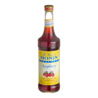 Monin Sugar-Free Raspberry Flavoring / Fruit Syrup 750 mL - 12/Case