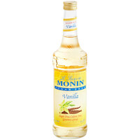 Monin Sugar Free Vanilla Flavoring Syrup - 750 mL - 12/Case