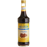 Monin Sugar Free Chocolate Flavoring Syrup 750 mL - 12/Case