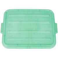 Vollrath 1500-C19 Traex® Color-Mate Green Raised Snap-On Bus Tub / Food Storage Box Lid - 20" x 15" x 2"