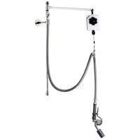 T&S B-0126-VBR 27 1/2" High Pre-Rinse Faucet Retrofit Kit with Angled Low Flow Spray Valve, Balancer, 68" Hose, Vacuum Breaker, and 6" Wall Bracket