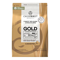 Callebaut Gold Caramelized White Chocolate Callets™ 5.5 lb. - 4/Case