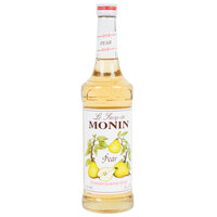 Monin Premium Pear Flavoring / Fruit Syrup 750 mL - 12/Case