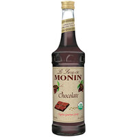 Monin Organic Chocolate Flavoring Syrup 750 mL - 6/Case