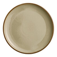 Acopa Keystone 12 1/2" Granite Gray Porcelain Coupe Plate - 12/Case