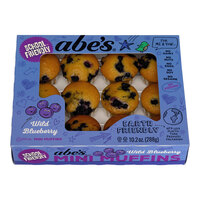 Abe's Vegan Wild Blueberry Mini Muffin 12-Count 10 oz. - 12/Case