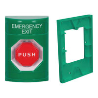 Safety Technology International Stopper Station Green "Emergency Exit" Push Button Switch with Pneumatic Adjustable Timer SS2108EX-EN