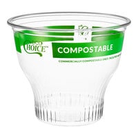 EcoChoice 12 oz. Compostable Clear PLA Dessert Cup - 50/Pack