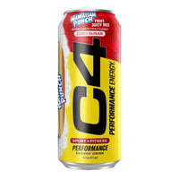 C4 Energy Hawaiian Punch Fruit Juicy Red Energy Drink 16 fl. oz. Can - 12/Case
