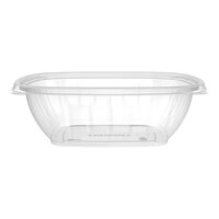 Dart PresentaBowls 48 oz. Clear Polypropylene Square Bowl - 252/Case