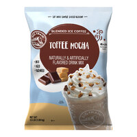 Big Train 3.5 lb. Toffee Mocha Blended Ice Coffee Mix - 5/Case