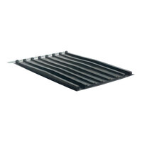 Vestil PLID-D-100 Black Heavy-Duty Polyethylene Lid for 1 Cu. Yd. Forklift Hoppers
