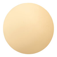 Posh Setting 13" Round Gold Flat Mirrored Plastic Charger Plate - 50/Case