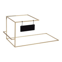 Rosseto SkyRize 18 3/16" x 8 1/2" x 5" Gold Trio Riser with Hanging Sign