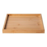 Rosseto SkyRize 8 1/2" x 8 1/2" Natural Square Bamboo Display Shelf - Small