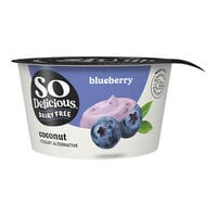 So Delicious Dairy-Free Blueberry Coconut Milk Yogurt Alternative 5.3 oz. - 36/Case