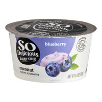 So Delicious Dairy-Free Blueberry Coconut Milk Yogurt Alternative 5.3 oz. - 36/Case