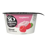 So Delicious Dairy-Free Raspberry Coconut Milk Yogurt Alternative 5.3 oz. - 12/Pack