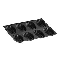 Sasa Demarle Flexipan® Origine 15 3/4" x 11 13/16" Silicone Large Madeleine Mold with (8) 5 3/16" x 2 5/16" Cavities FP-02611