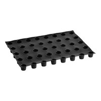 Sasa Demarle Flexipan® Origine 23 5/8" x 15 3/4" Silicone Cylinder Mold with (40) 1 11/16" Cavities FP-01756