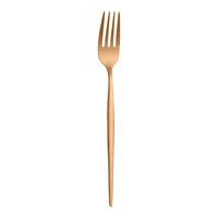 Amefa Soprano Copper 7 3/16" 18/0 Stainless Steel Heavy Weight Dessert Fork - 12/Case