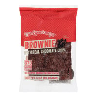 Otis Spunkmeyer Individually Wrapped Chocolate Chip Brownie 3 oz. - 48/Case