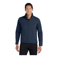 Port Authority J317 Unisex Customizable Dress Blue Core Soft Shell Jacket - Large