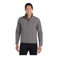Port Authority J317 Unisex Customizable Deep Smoke Core Soft Shell Jacket - Small