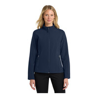 Port Authority L317 Women's Customizable Dress Blue Core Soft Shell Jacket - 4X