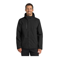 Port Authority J331 Unisex Customizable Black All-Conditions Parka Jacket - Medium