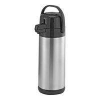 Service Ideas Eco-Air® Slim 3 Liter Stainless Steel Lined Airpot with Push Button SECA30S