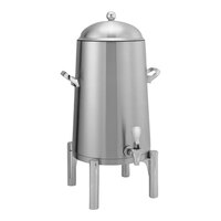 Service Ideas Flame Free® Thermo-Urn® 5 Gallon Round Brushed Stainless Steel Vacuum-Insulated Coffee Chafer Urn URN50VBSRN