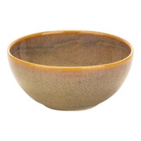 Cosy & Trendy Bloom 6.76 oz. Olive Stoneware Bowl - 12/Case