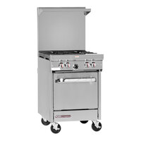Southbend S24E S-Series 24" Liquid Propane 4-Burner Range with Space-Saver Oven - 131,000 BTU