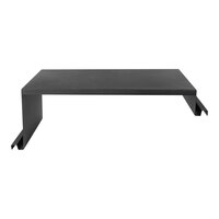 Eastern Tabletop Lighted Levels 23" x 11 3/4" x 8" Black Stainless Steel Different Height Riser Connector