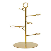Cal-Mil Brooklyn 15" x 17 1/2" Antique Brass Wire Cocktail Tree