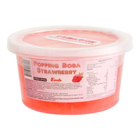 Fanale Strawberry Popping Boba 1 lb. - 12/Case
