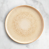 Acopa Cape 9 13/16" Round Beige Stackable Porcelain Plate - 12/Case