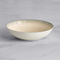 Acopa Cape 8 1/8" Round Gray Porcelain Deep Coupe Plate - 12/Case