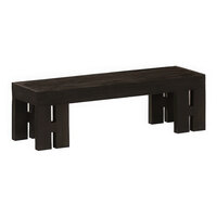 Cal-Mil Brooklyn 20" x 7" x 6" Rectangular Black Wood Display Riser