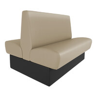 QA Group Cascade 60" Long Fawn Plain Double Back Booth