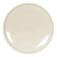 Cal-Mil Vienna 7" Brown and Cream Round Two-Tone Melamine Plate - 6/Case