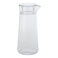 American Metalcraft Parker Collection 34 oz. Tritan™ Plastic Carafe with Clear Lid BPCL34 - 8/Case