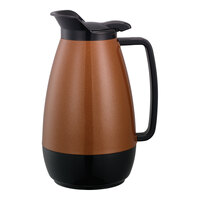 Service Ideas Thermo-Serv 33.8 oz. Copper ABS Plastic Insulated Coffee Carafe / Server with Flip-Top Lid TS101CB