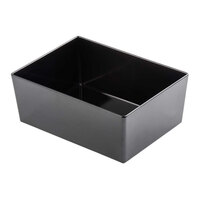 Tablecraft Simple Solutions Ninth Size 3" Deep 1 qt. Black Melamine Straight Sided Bowl 12549 - 24/Case