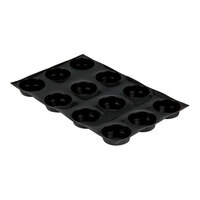 Sasa Demarle FP-01777 Flexipan® Origine Tatin 12 Compartment Tartlet Mold - 3 15/16" x 1 3/8" Cavities
