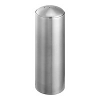Service Ideas STC 6 oz. Round Stainless Steel Shaker with 3-Hole Lid - 6/Case